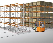 The Exterior Safety Barrier Blocks the Movement of the System when Operating Inside the Working Aisle