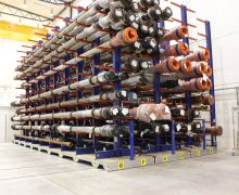 The MovoRack System can be Designed using Cantilever Racking to Store Multiple Non-Palletised Loads